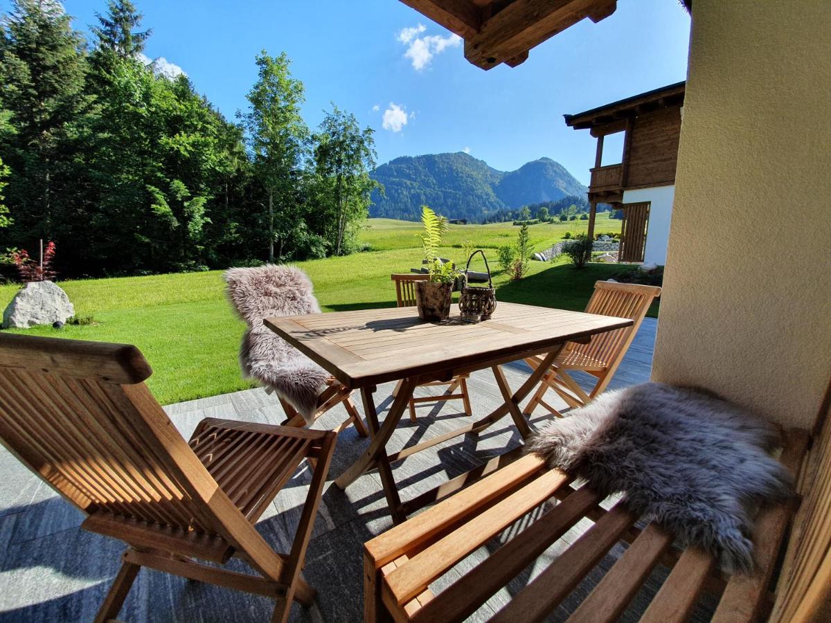 Zeitfrei Chalet Apartments Fieberbrunn Kültér fotó